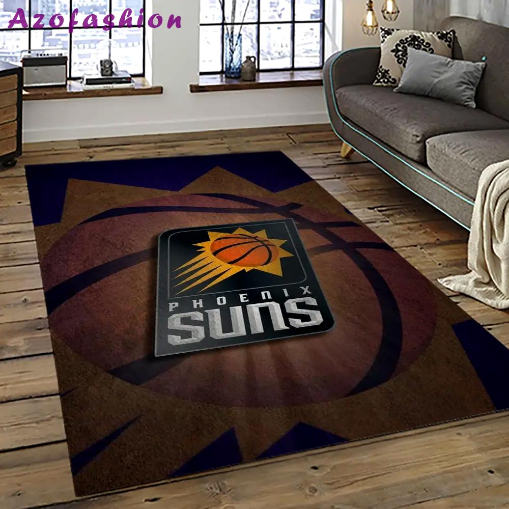 Nba phoenix suns basketball team logo sport carpet rectangle area rug for living room ps10 Rectangle Rug