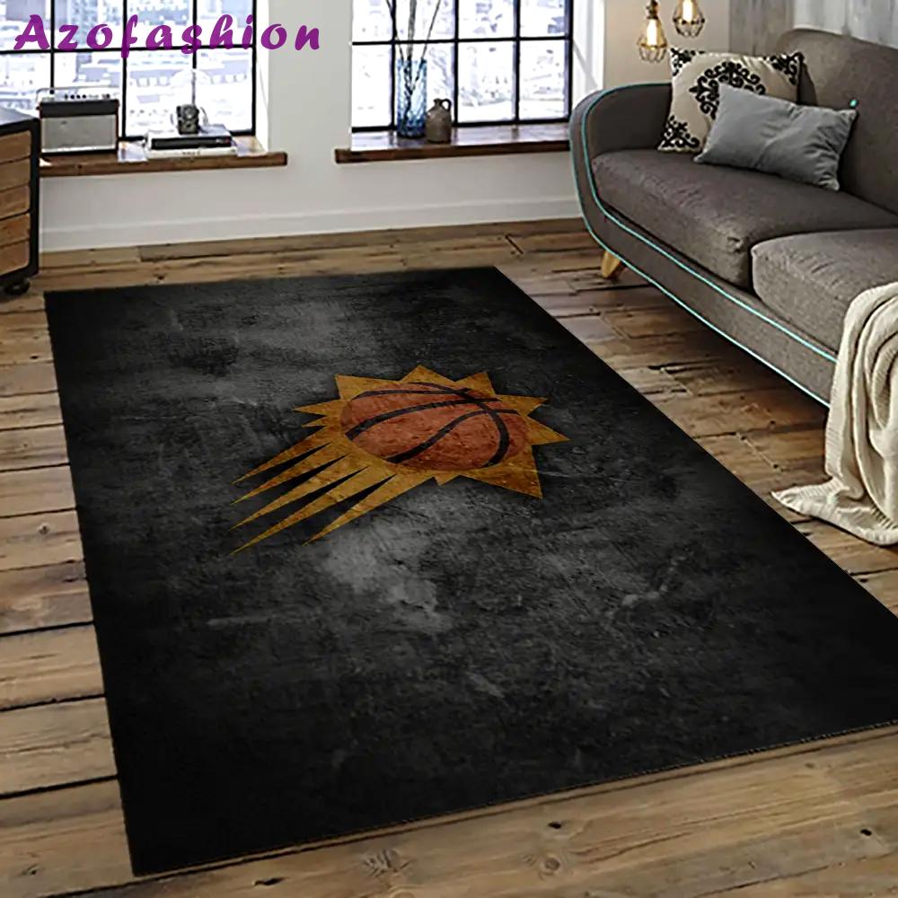 Nba phoenix suns basketball team logo sport carpet rectangle area rug for living room ps34 Rectangle Rug