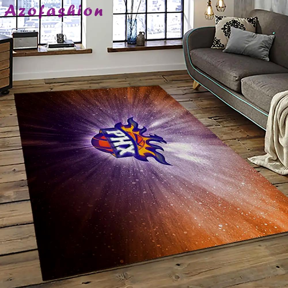 Nba phoenix suns basketball team logo sport carpet rectangle area rug for living room ps40 Rectangle Rug