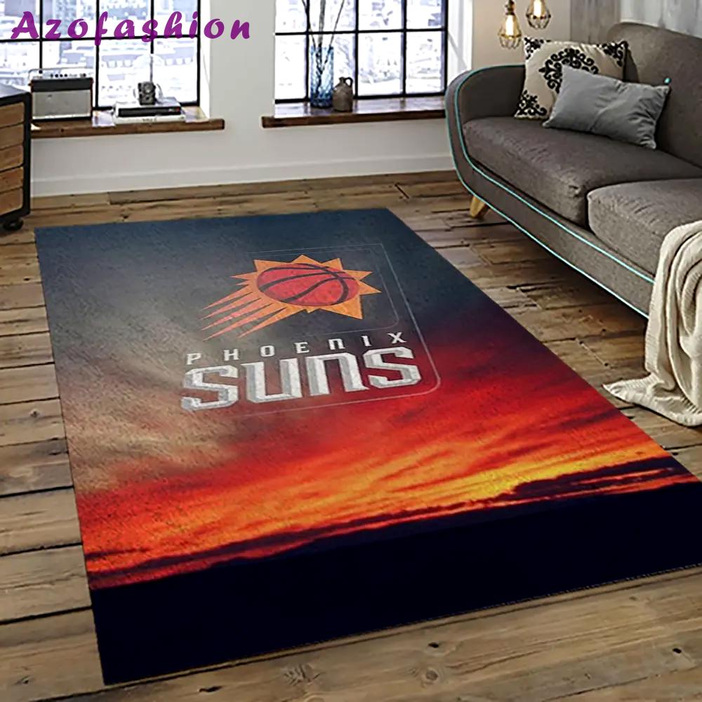 Nba phoenix suns basketball team logo sport carpet rectangle area rug for living room ps52 Rectangle Rug