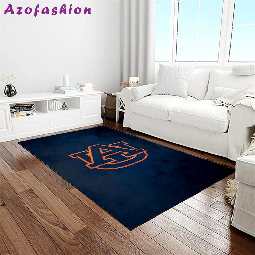 Ncaa auburn tigers college sport basketball and foolball team logo rectangle area rug ats29 Rectangle Rug