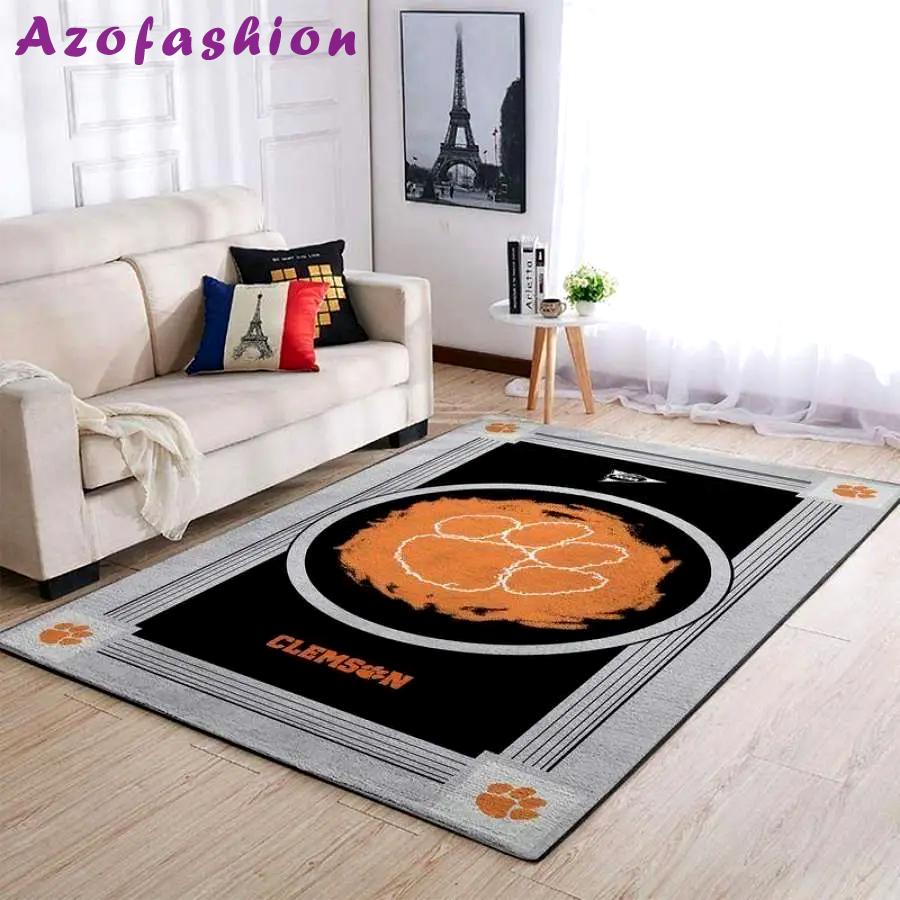 Ncaa clemson tigers living room rug team logo carpet rug19122411 Rectangle Rug