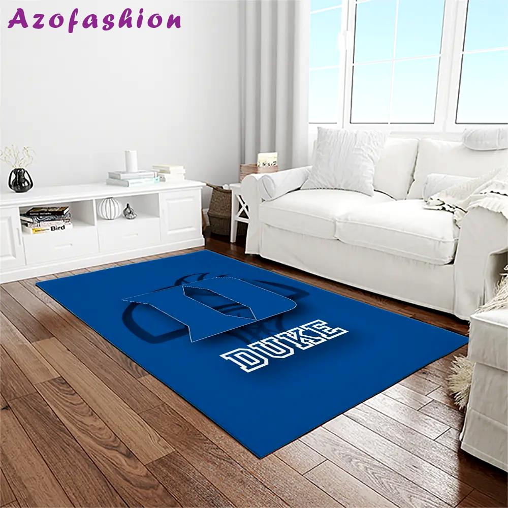 Ncaa duke blue devils college sport basketball and foolball team logo rectangle area rug dbs41 Rectangle Rug