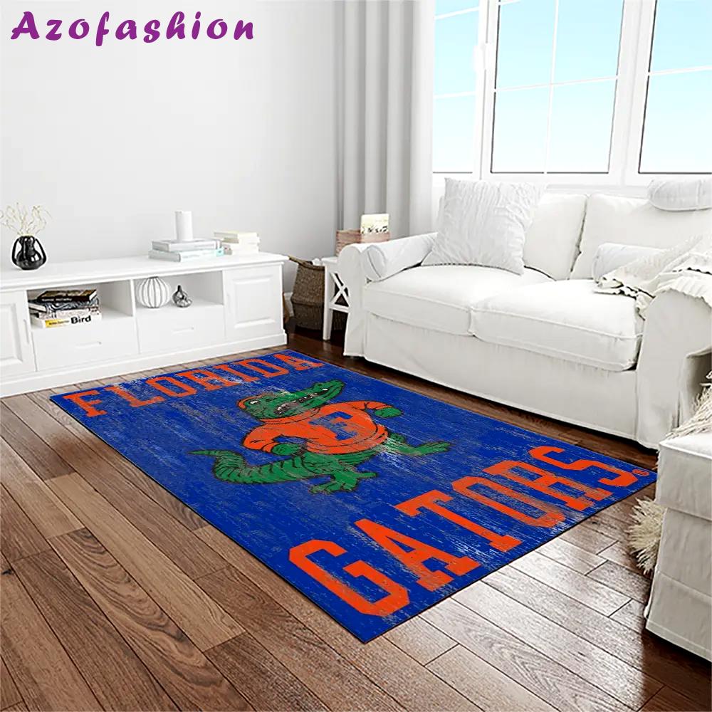 Ncaa florida gators college sport basketball and foolball team logo rectangle area rug fg28 Rectangle Rug