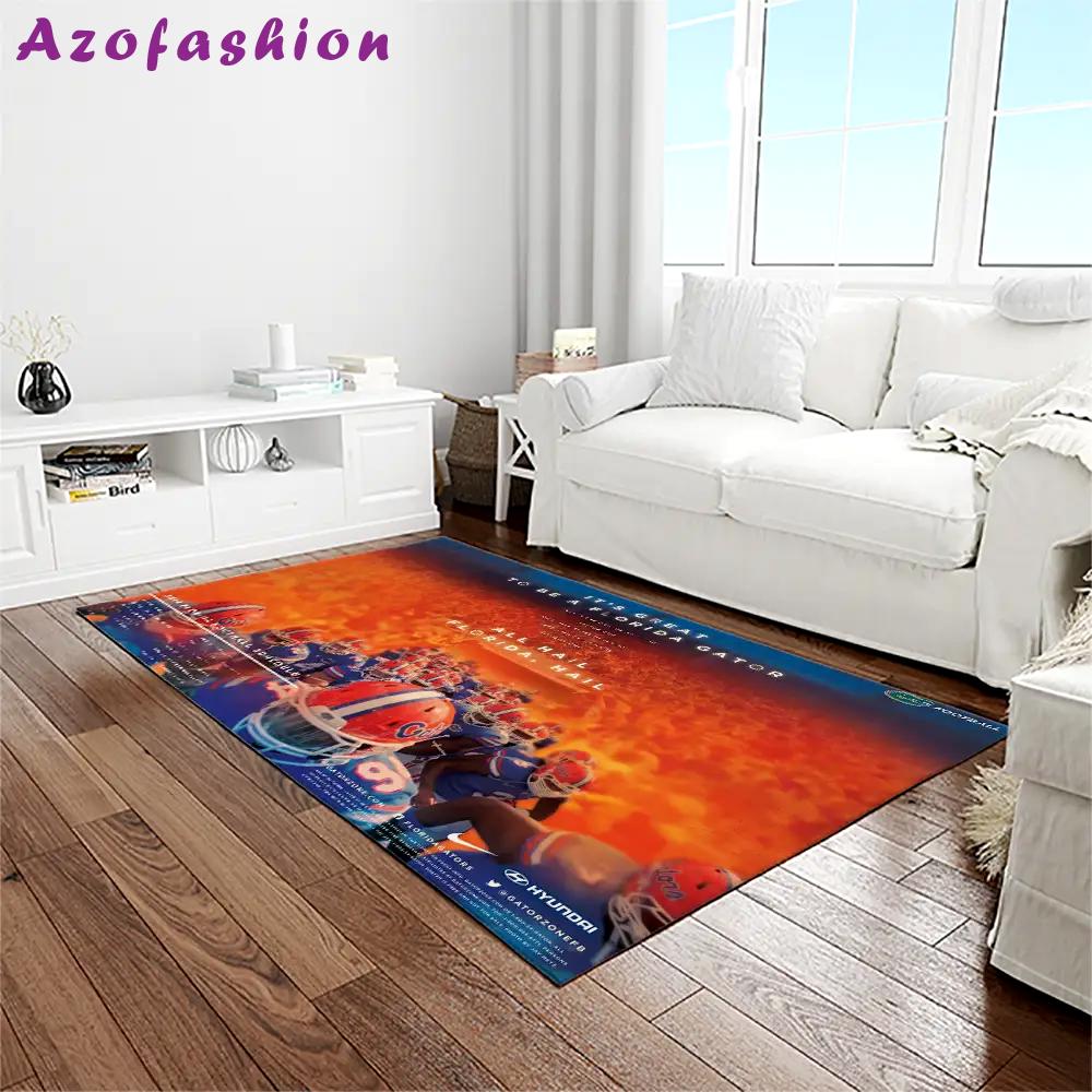 Ncaa florida gators college sport basketball and foolball team logo rectangle area rug fg43 Rectangle Rug