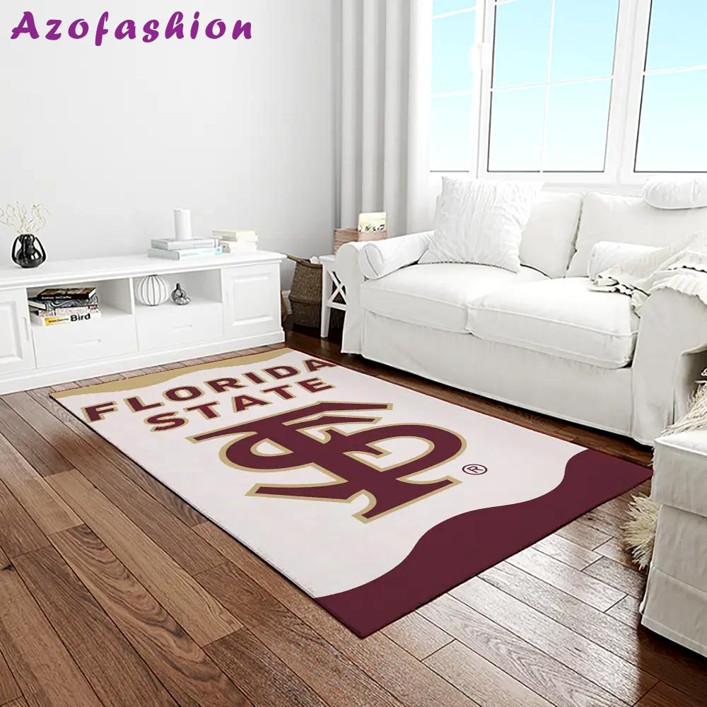 Ncaa florida state seminoles sport basketball and foolball team logo rectangle area rug fss51 Rectangle Rug