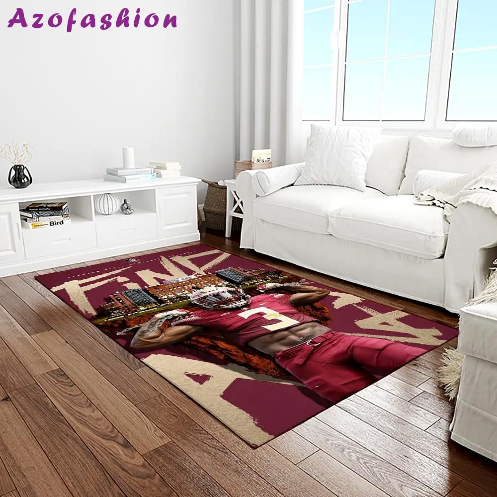 Ncaa florida state seminoles sport basketball and foolball team logo rectangle area rug fss52 Rectangle Rug