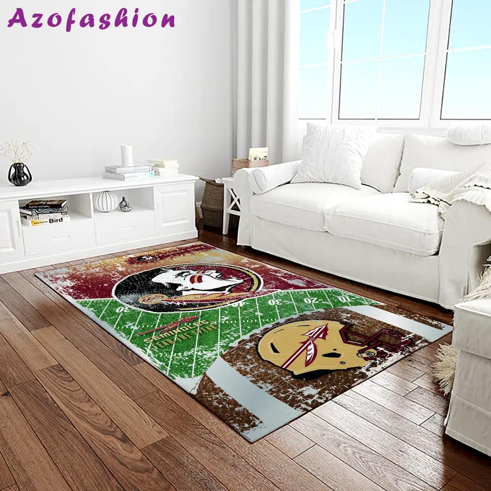 Ncaa florida state seminoles sport basketball and foolball team logo rectangle area rug fss68 Rectangle Rug