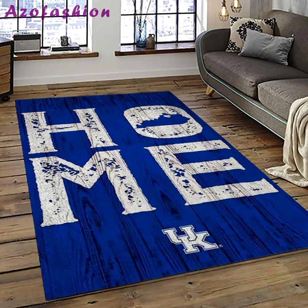 Ncaa kentucky wildcats football team logo sport carpet area rug home decor best gift for friends ktwc6 Rectangle Rug