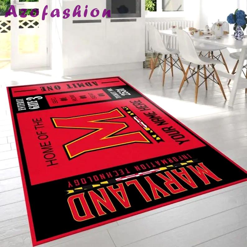 Ncaa maryland terrapins dhcdhc0310dz rug living room rug home decor 2 Rectangle Rug