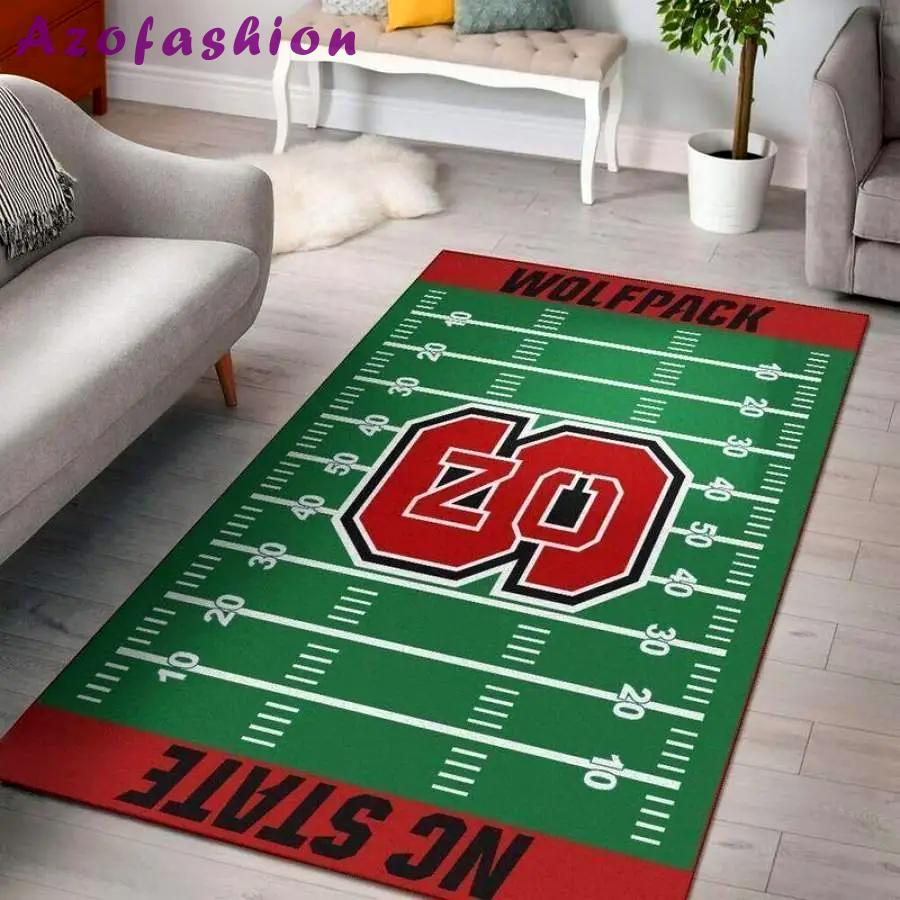 Ncaa nc state wolfpack home field carpet living room rug regtangle carpet 2 Rectangle Rug