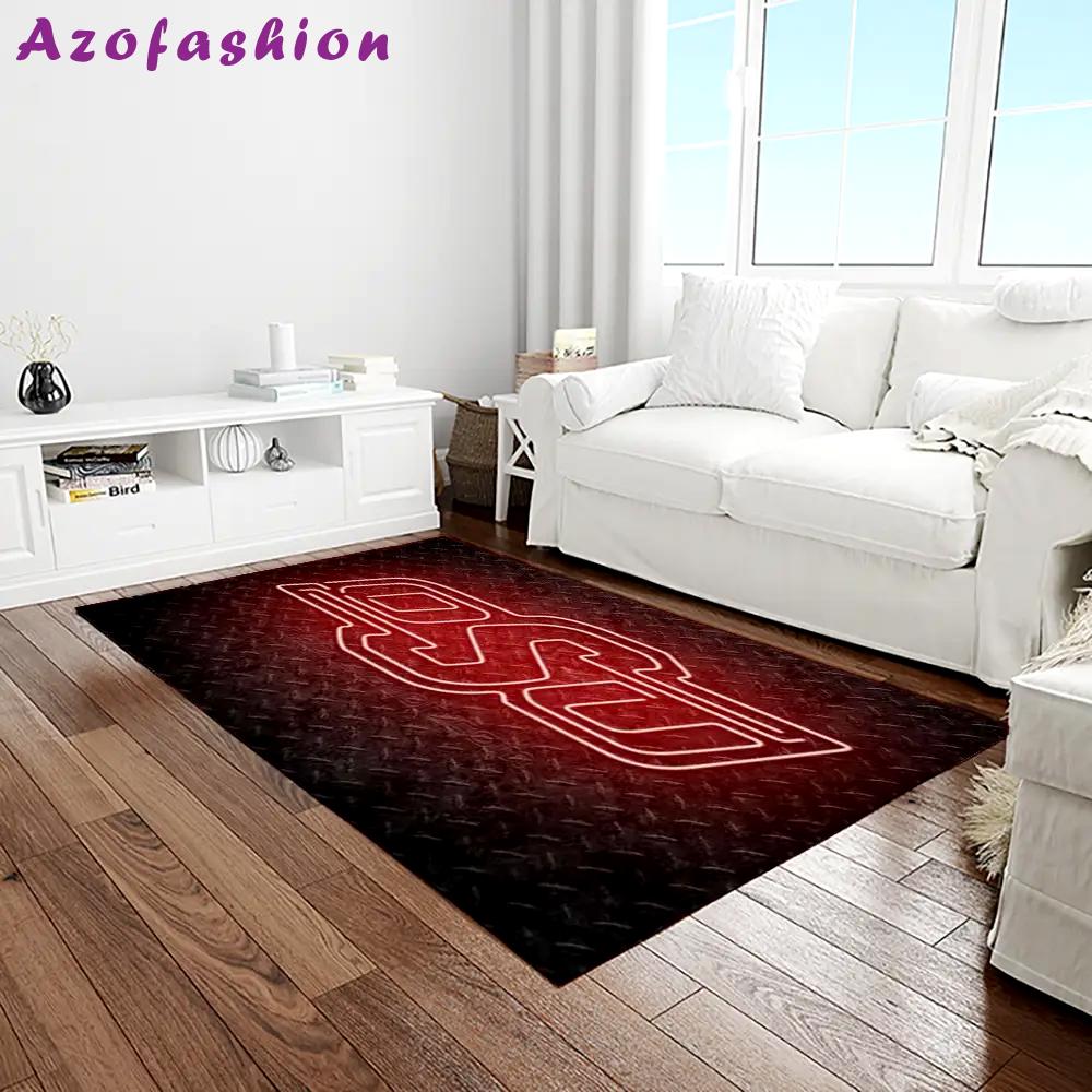 Ncaa oklahoma state cowboys sport basketball and foolball team logo rectangle area rug osc42 Rectangle Rug
