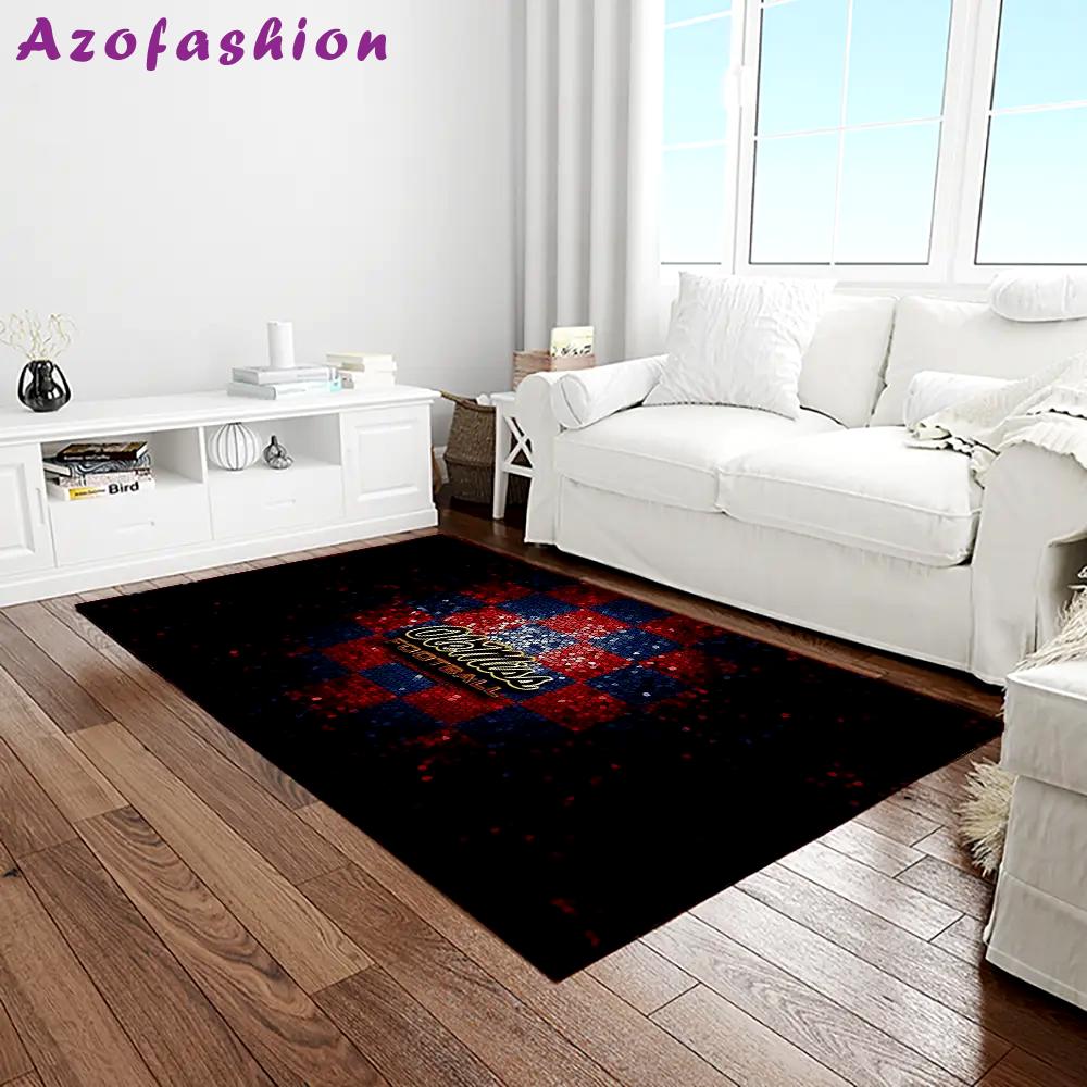 Ncaa ole miss rebels sport basketball and foolball team logo rectangle area rug omr06 Rectangle Rug