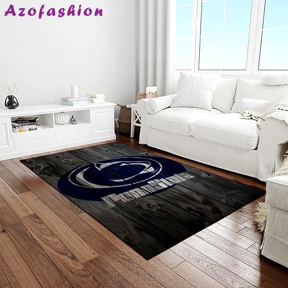 Ncaa penn state nittany lions college sport basketball and foolball team logo rectangle area rug psnl03 Rectangle Rug