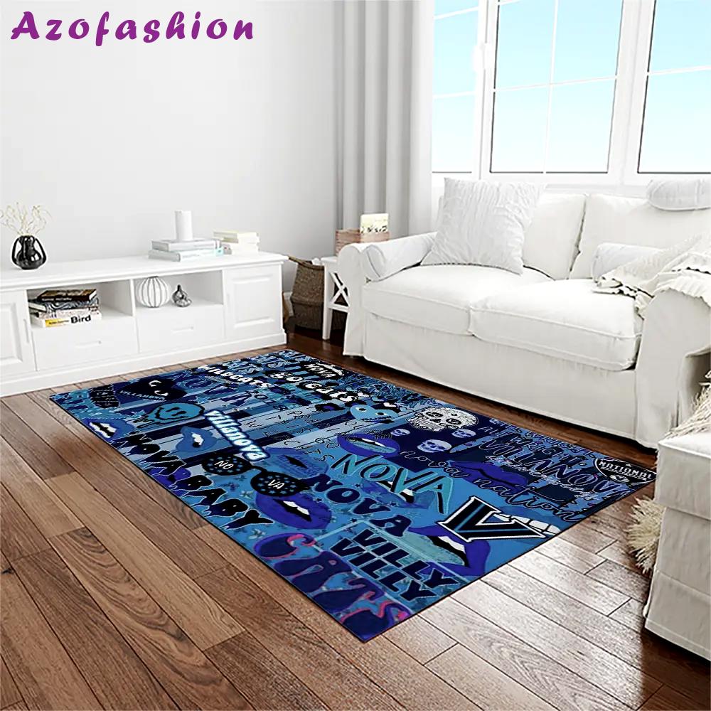 Ncaa villanova wildcats sport basketball and foolball team logo rectangle area rug vw05 Rectangle Rug