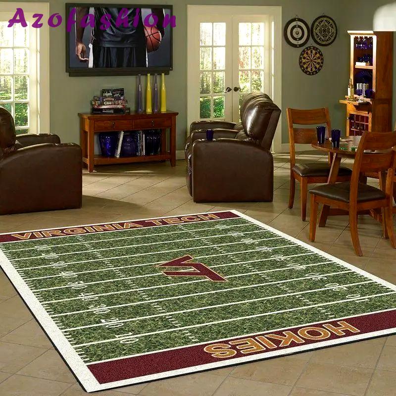 Ncaa virginia tech hokies area rug living room rug home decor 19122611 2 Rectangle Rug