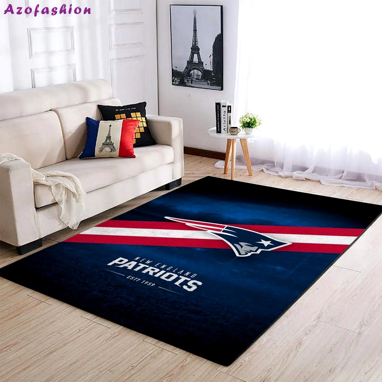 New england patriots nfl football living room carpet home rug regtangle carpet Rectangle Rug