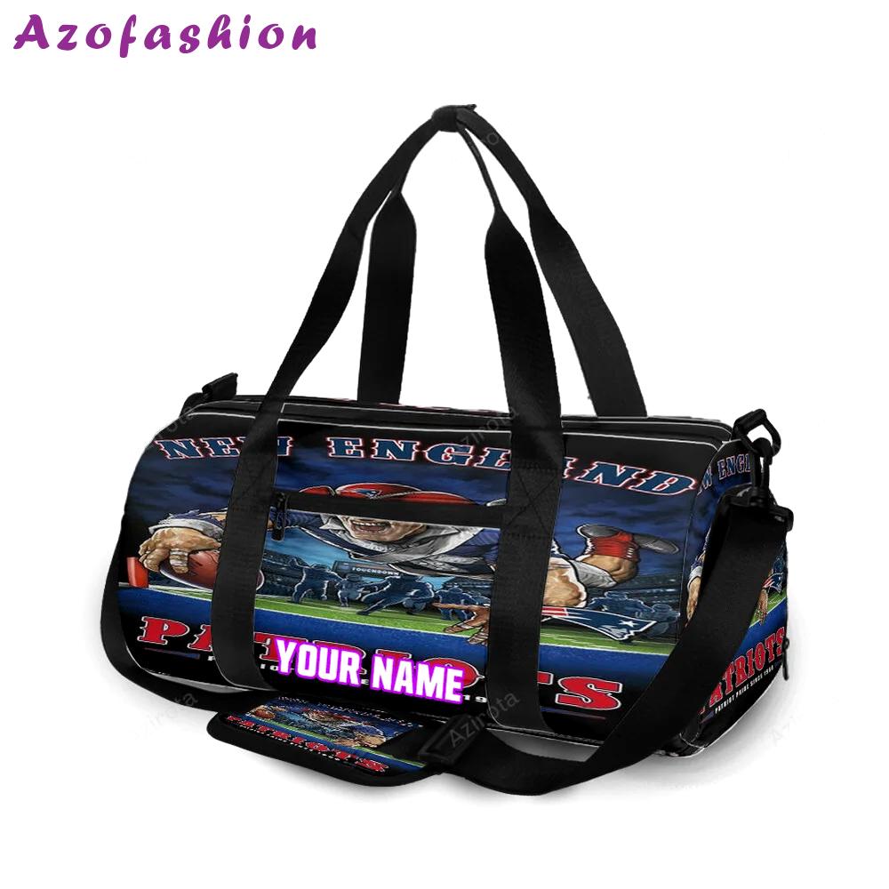 New england patriots pride since 1960 personalized name travel bag gym bag 446 Travel Bag