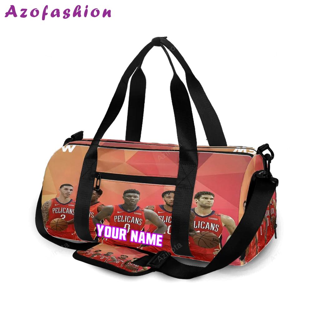 New orleans pelicans players v16 personalized name travel bag gym bag 105 Travel Bag