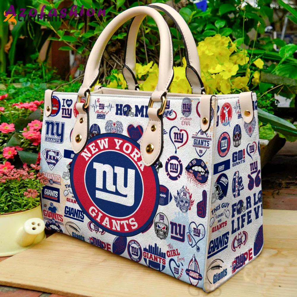 New york giants i0for women giftand leather bag for women gift 2244 Women Leather Hand Bag