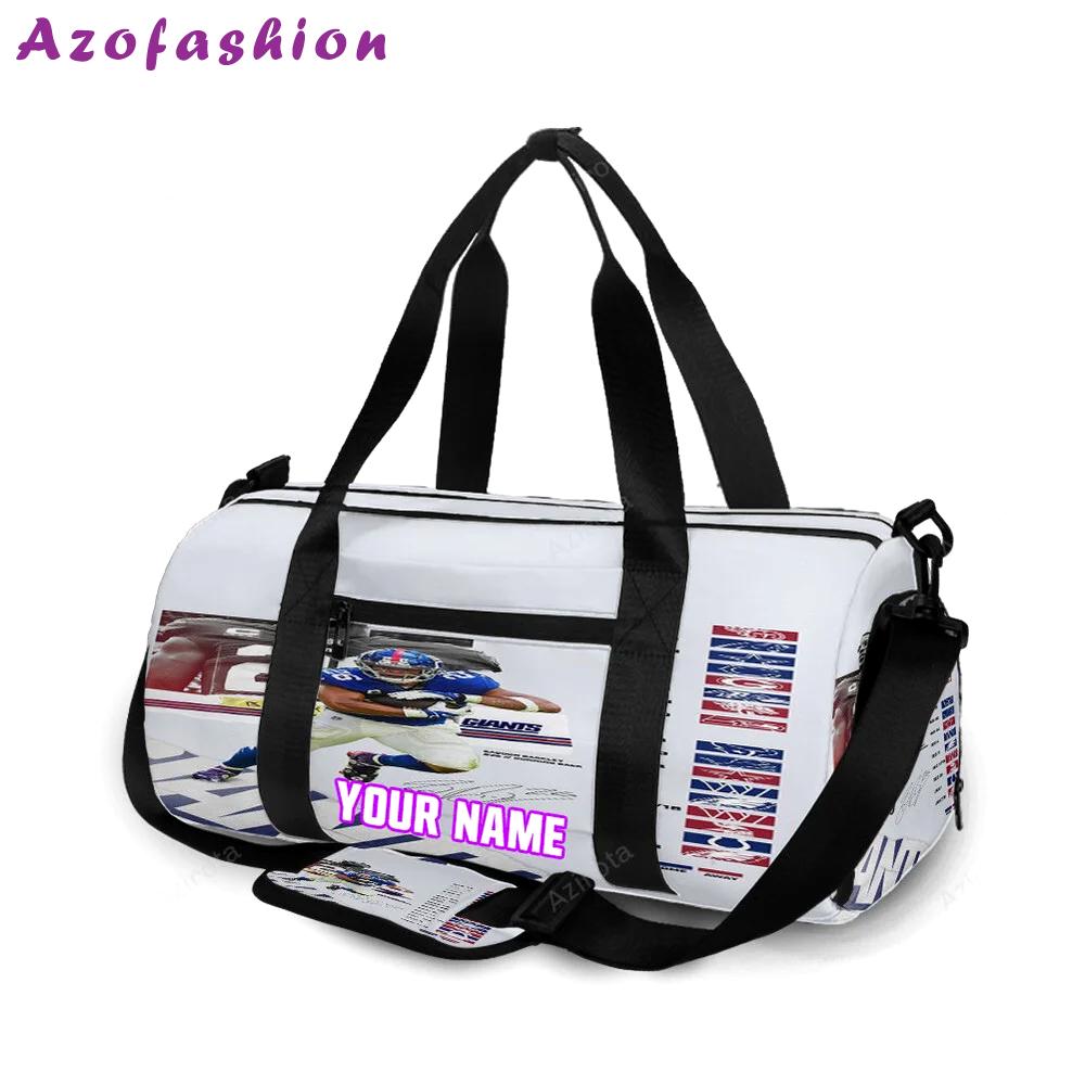 New york giants saquon barkley7 personalized name travel bag gym bag 662 Travel Bag