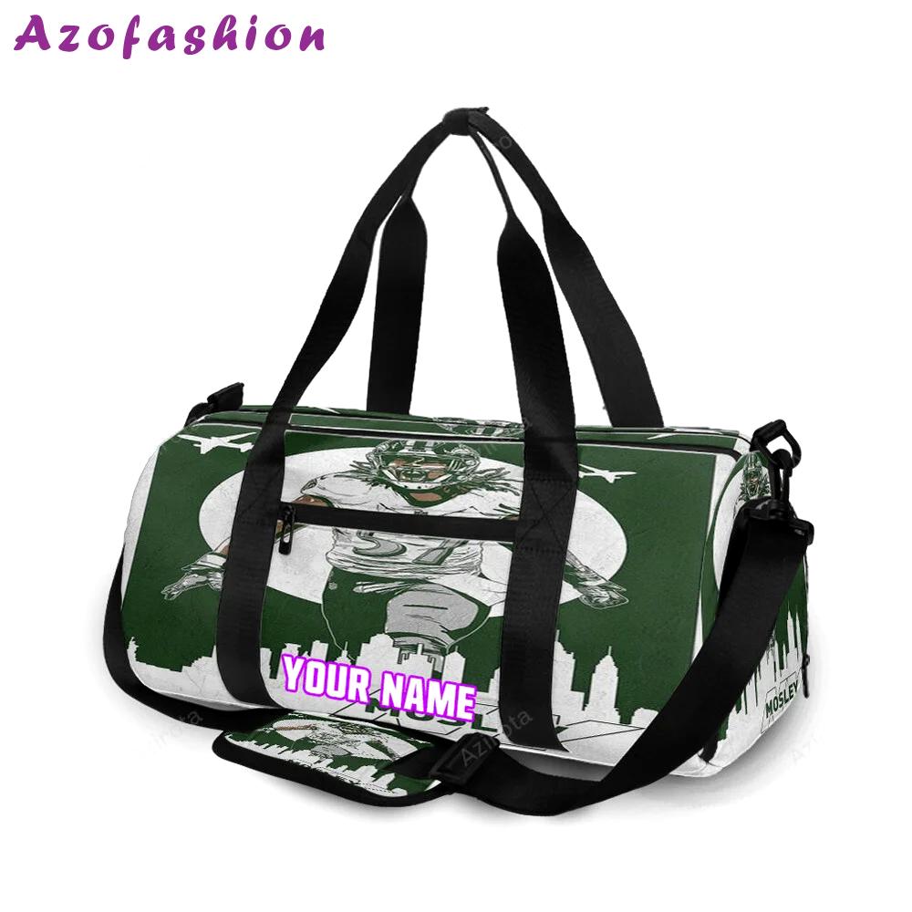 New york jets cj mosley2 personalized name travel bag gym bag 648 Travel Bag