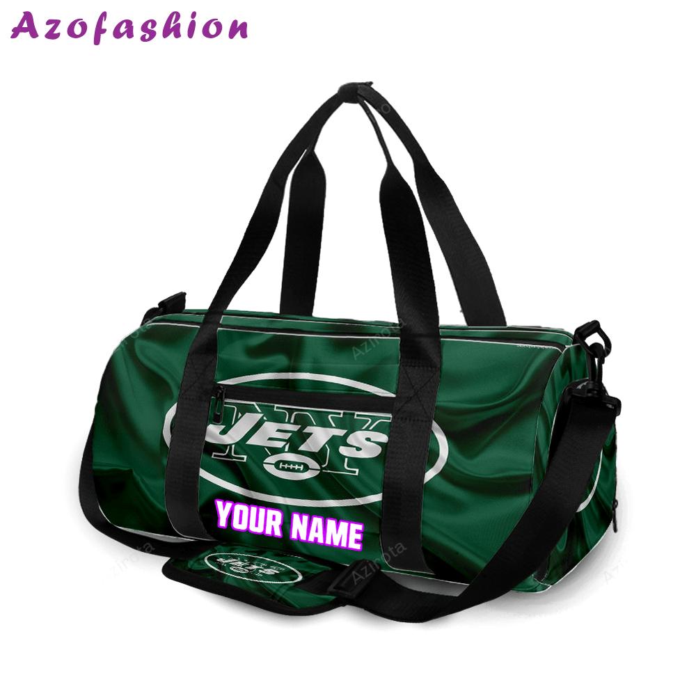 New york jets emblem v21 personalized name travel bag gym bag 23 Travel Bag