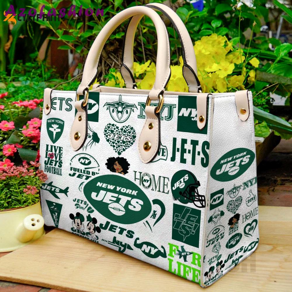 New york jets leather bag for women gift 1093 Women Leather Hand Bag