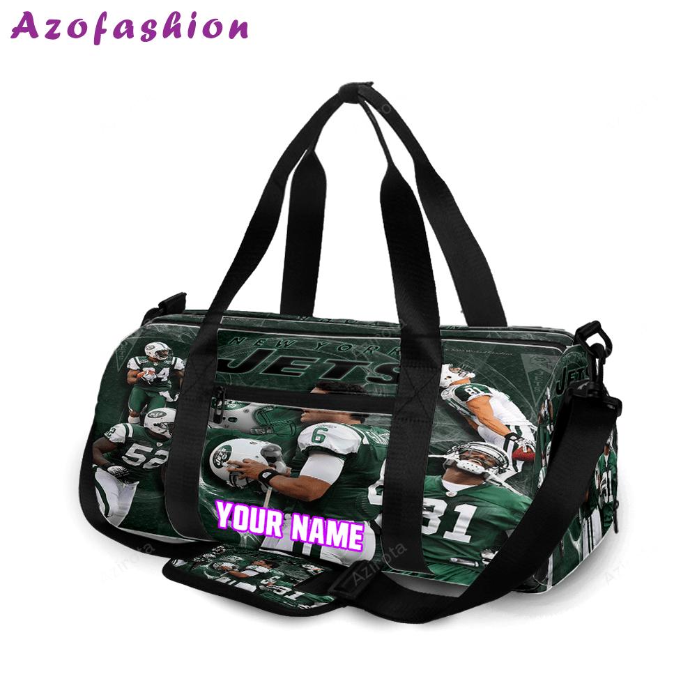 New york jets players v24 personalized name travel bag gym bag 1670 Travel Bag