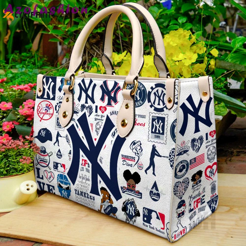New york yankees leather bag for women gift 2181 Women Leather Hand Bag