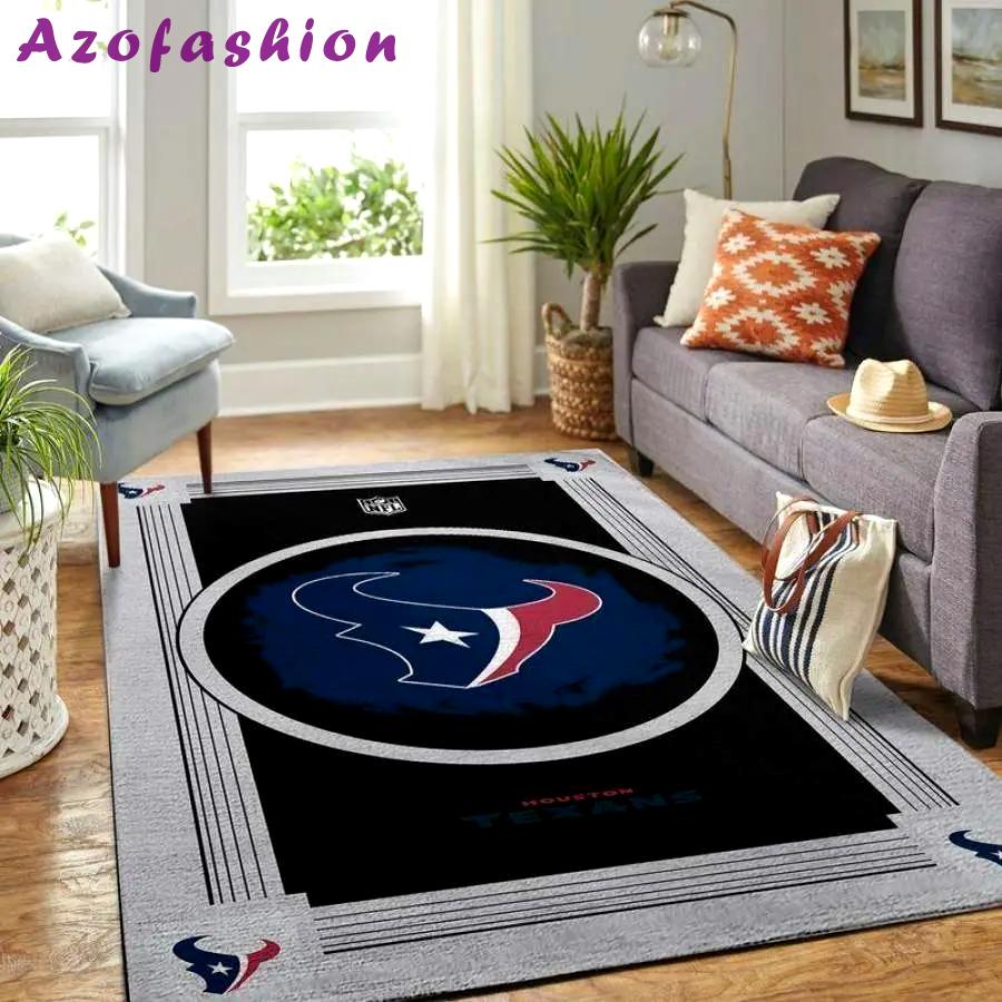 Nfl amazon houston texans rectangle area rug living room rug Rectangle Rug