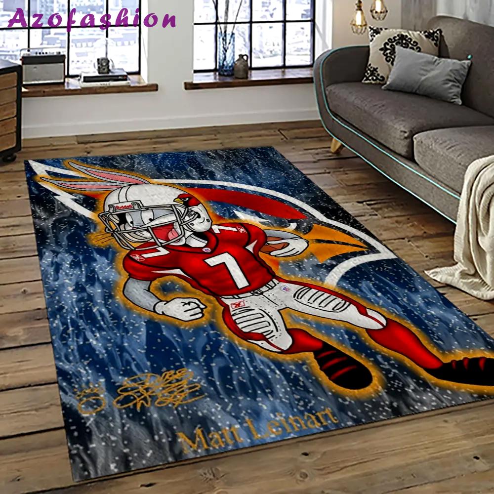Nfl arizona cardinals football team logo sport carpet rectangle area rug for living room ac07 Rectangle Rug