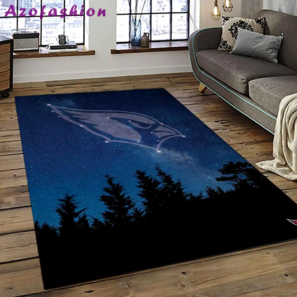 Nfl arizona cardinals football team logo sport carpet rectangle area rug for living room ac23 Rectangle Rug
