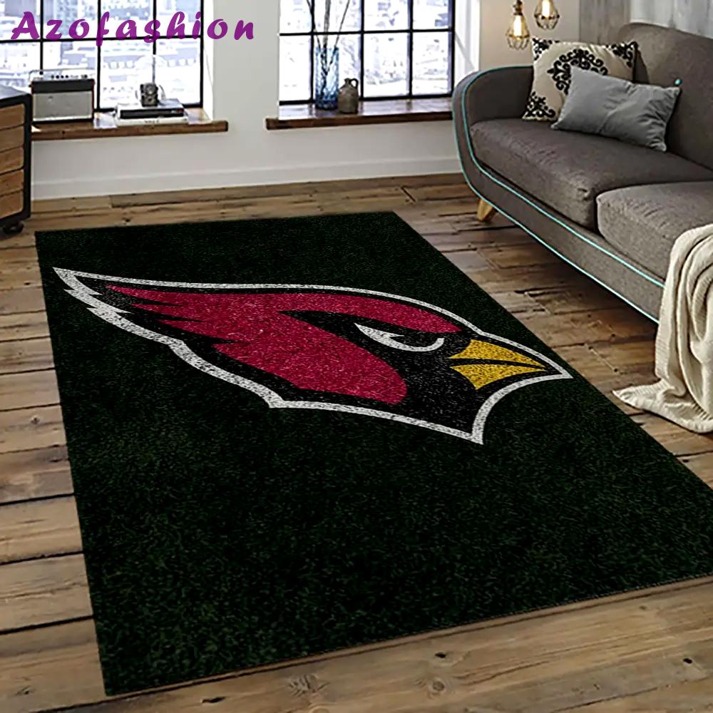 Nfl arizona cardinals football team logo sport carpet rectangle area rug for living room ac62 Rectangle Rug