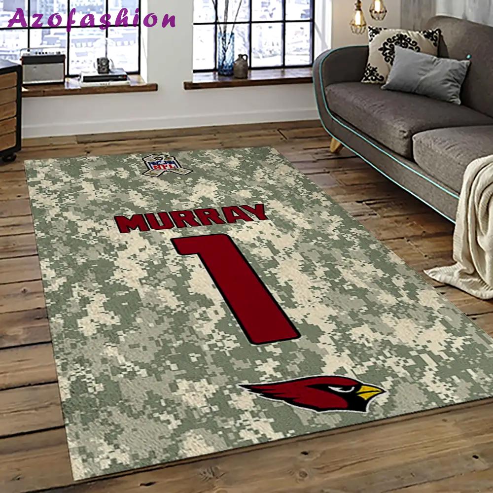 Nfl arizona cardinals football team logo sport carpet rectangle area rug for living room ac64 Rectangle Rug