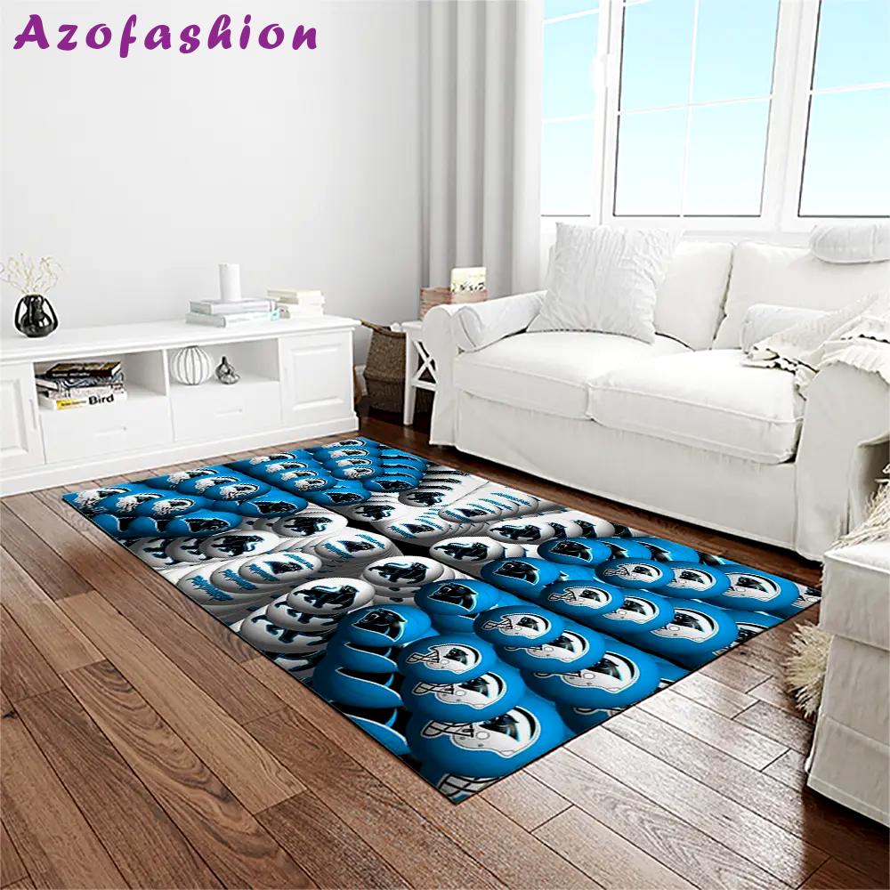 Nfl carolina panthers football team logo rectangle area rug cp08 Rectangle Rug