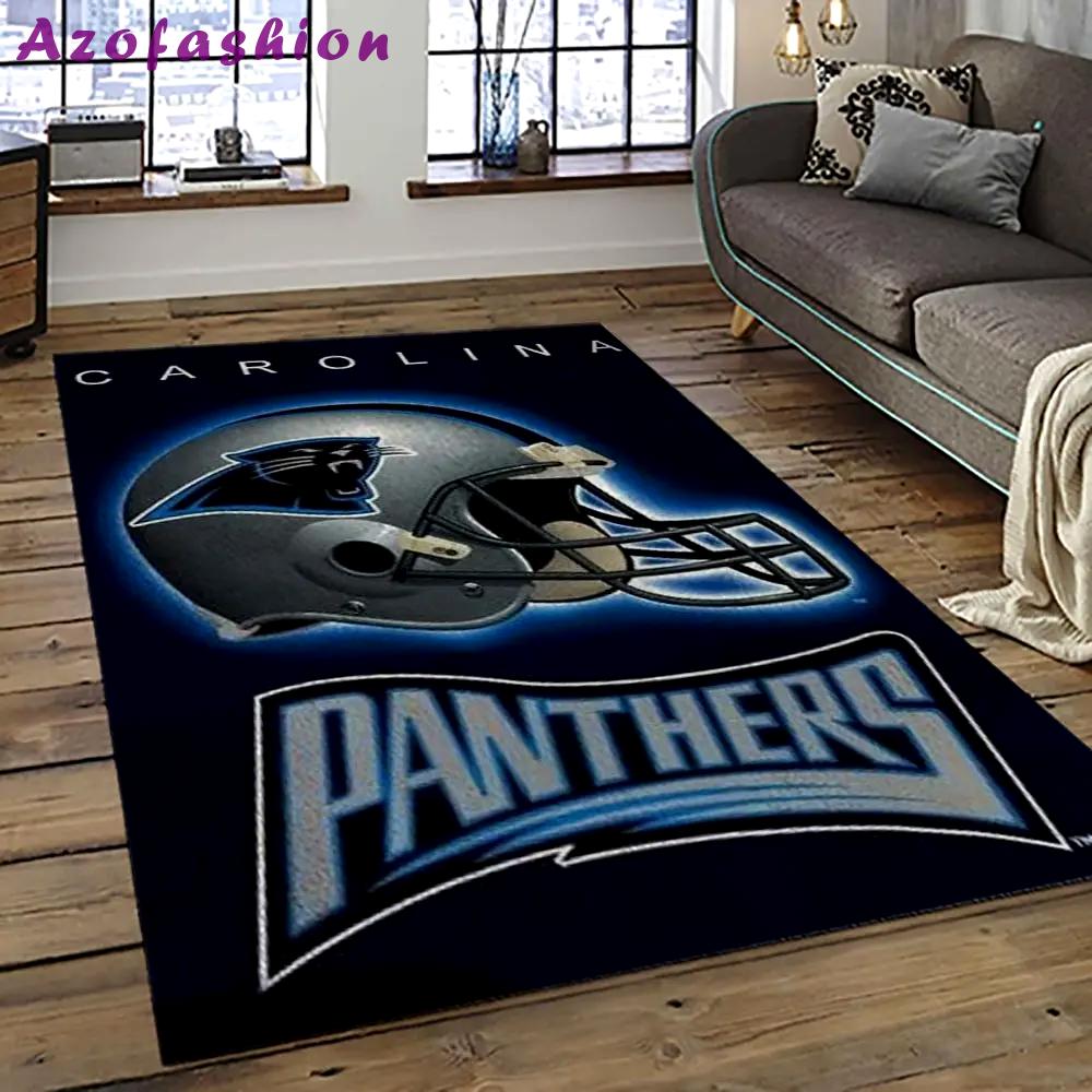 Nfl carolina panthers football team logo sport carpet area rug gift for friends cnps25 Rectangle Rug