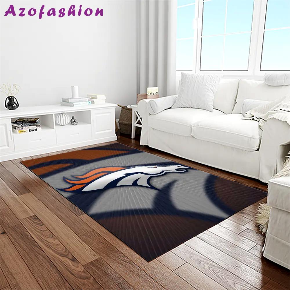 Nfl denver broncos football team logo rectangle area rug db46 Rectangle Rug