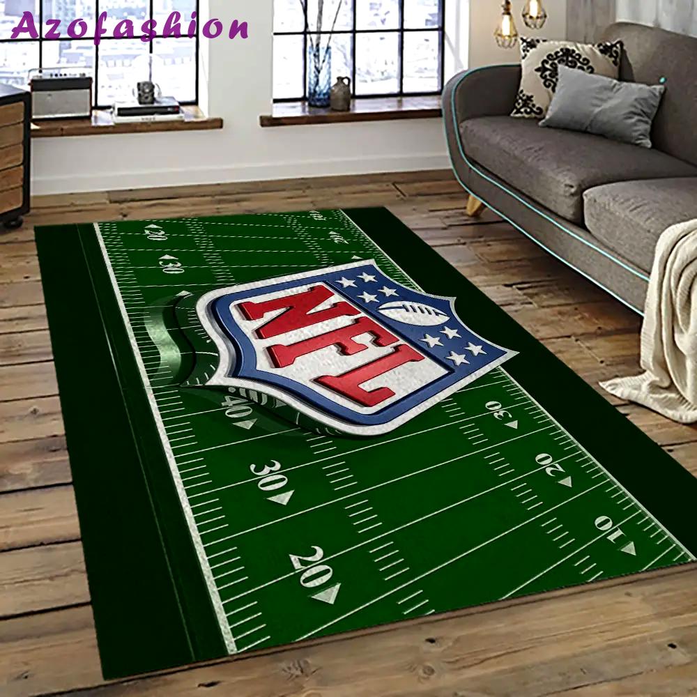 Nfl football league logo retangle carpet area rug home decor best gift for fan and friends nf1 Rectangle Rug