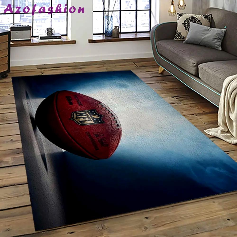 Nfl football league logo retangle carpet area rug home decor best gift for fan and friends nf11 Rectangle Rug