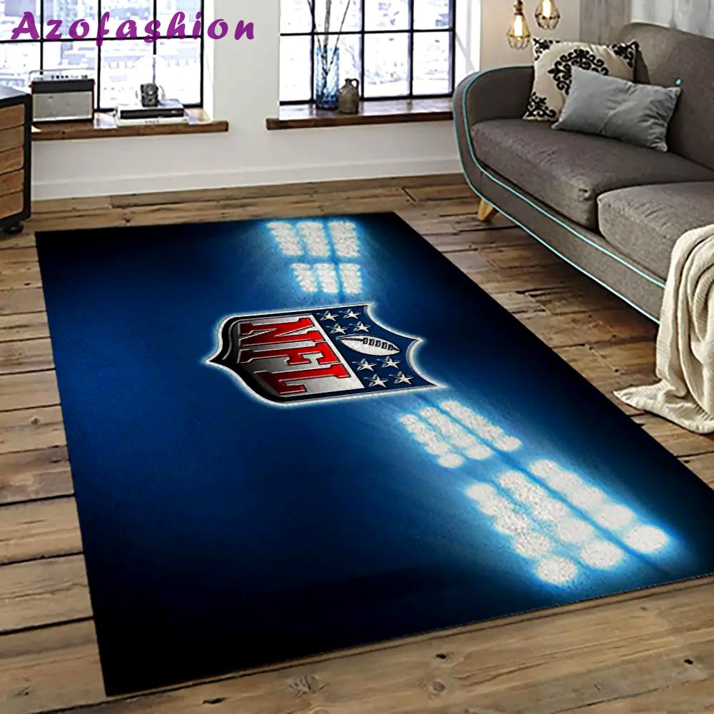 Nfl football league logo retangle carpet area rug home decor best gift for fan and friends nf14 Rectangle Rug