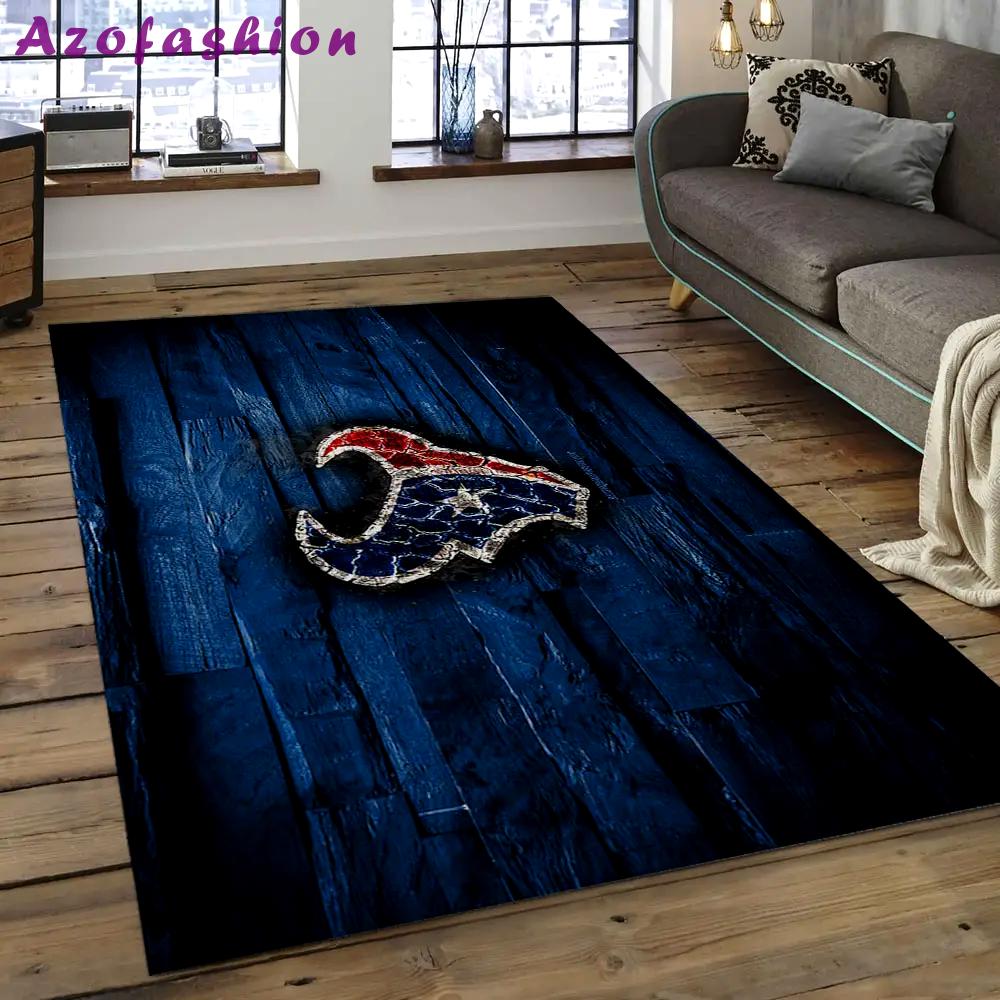 Nfl houston texans football team logo rectangle area rug ht16 Rectangle Rug