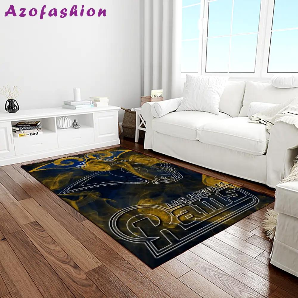 Nfl los angeles rams football team logo rectangle area rug lar17 Rectangle Rug
