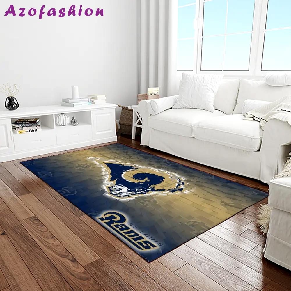 Nfl los angeles rams football team logo rectangle area rug lar22 Rectangle Rug