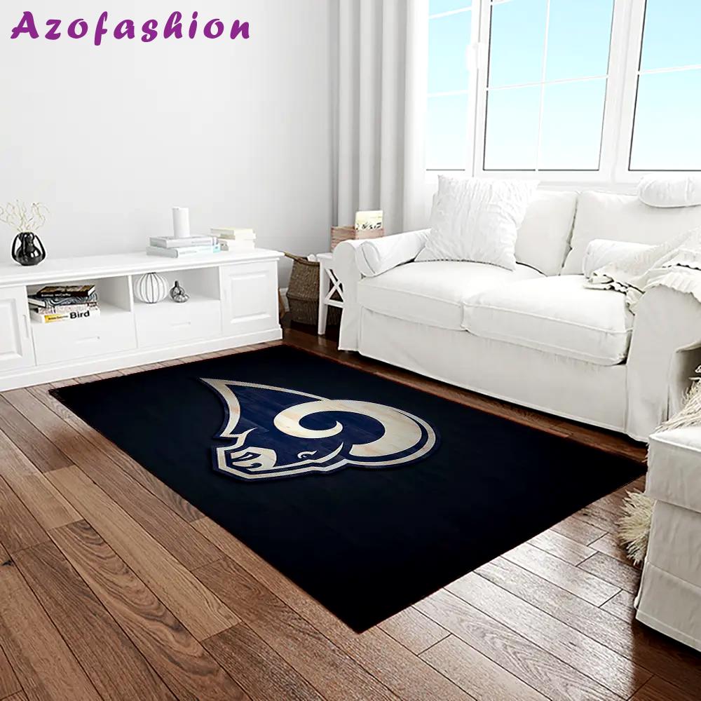 Nfl los angeles rams football team logo rectangle area rug lar36 Rectangle Rug