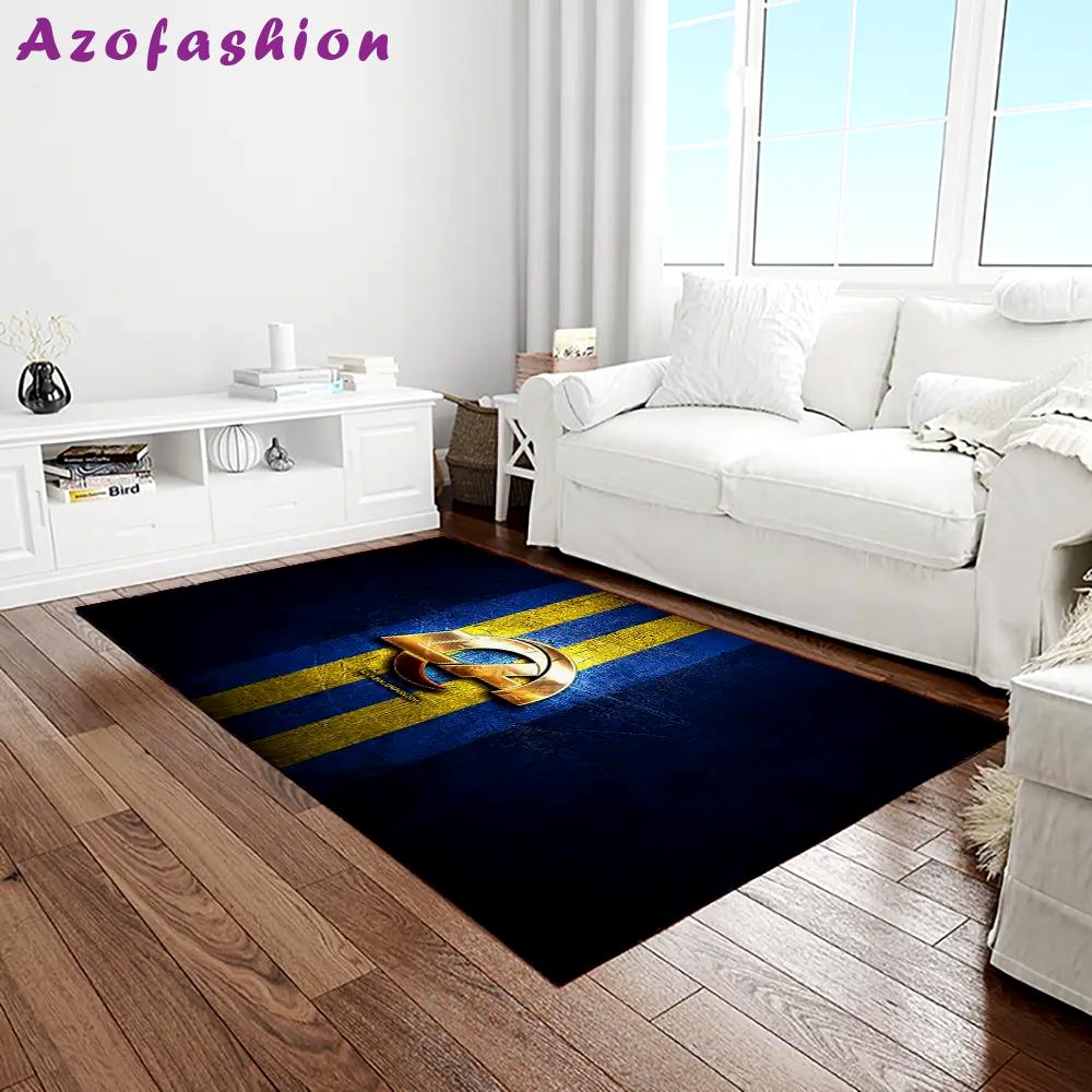 Nfl los angeles rams football team logo rectangle area rug lar58 Rectangle Rug