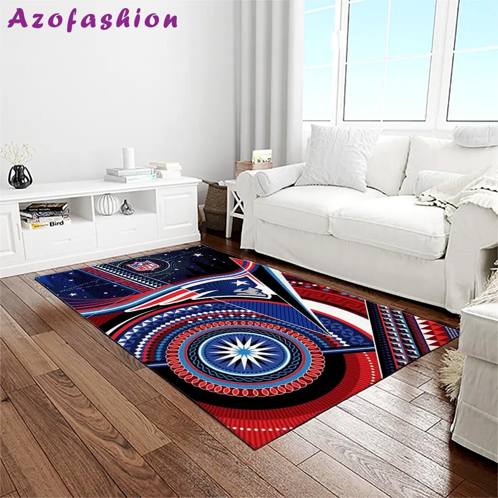 Nfl new england patriots football team logo rectangle area rug nep20 Rectangle Rug