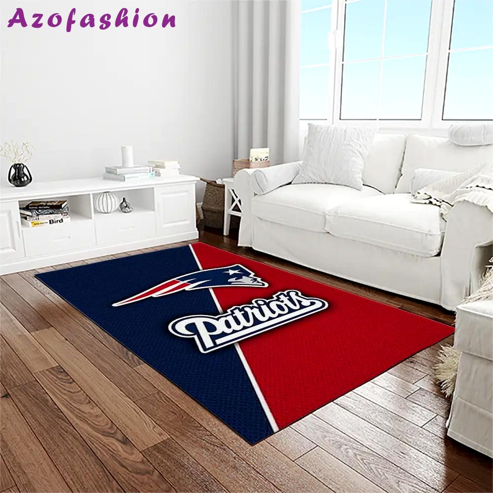 Nfl new england patriots football team logo rectangle area rug nep24 Rectangle Rug