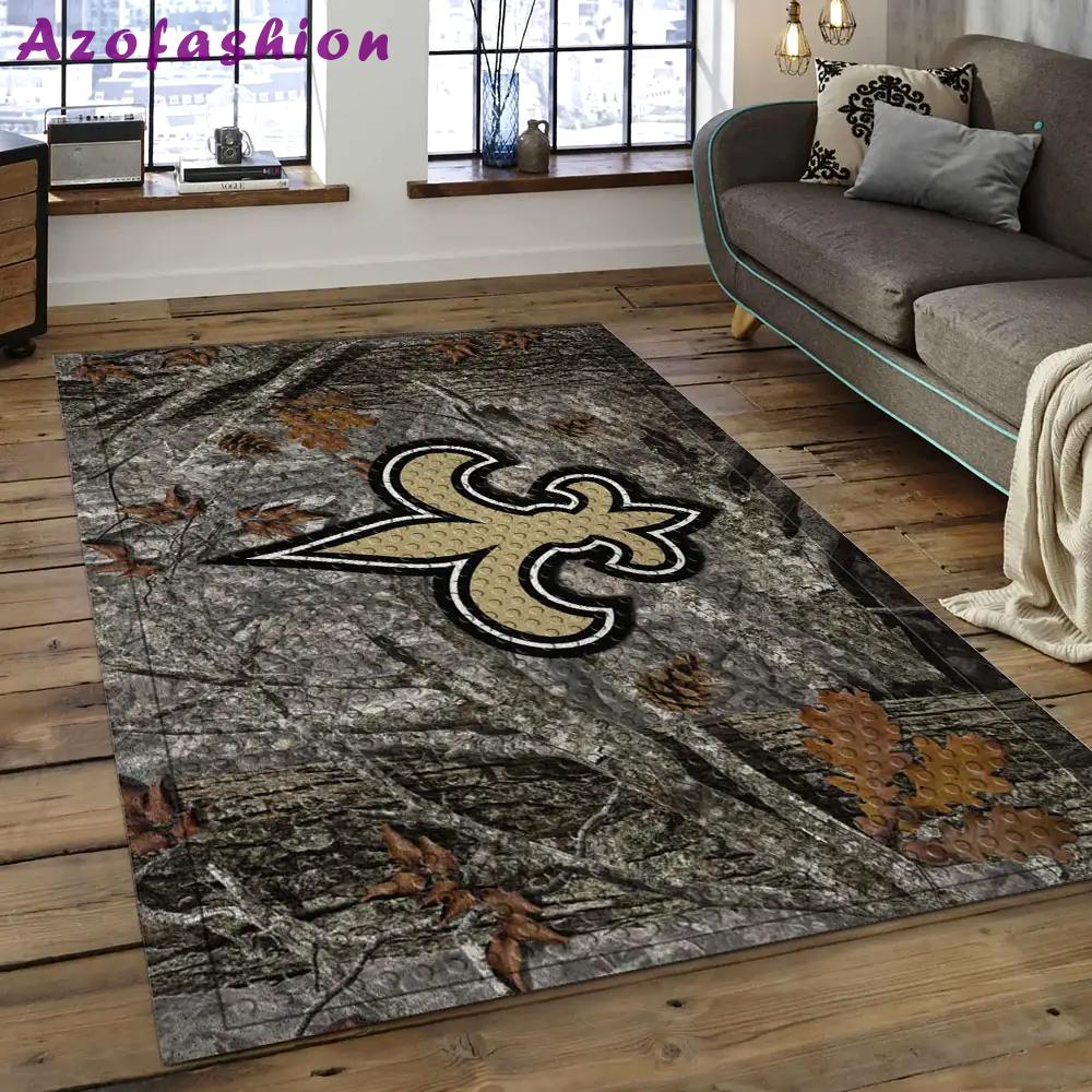 Nfl new orleans saints football team logo rectangle area rug nos37 Rectangle Rug