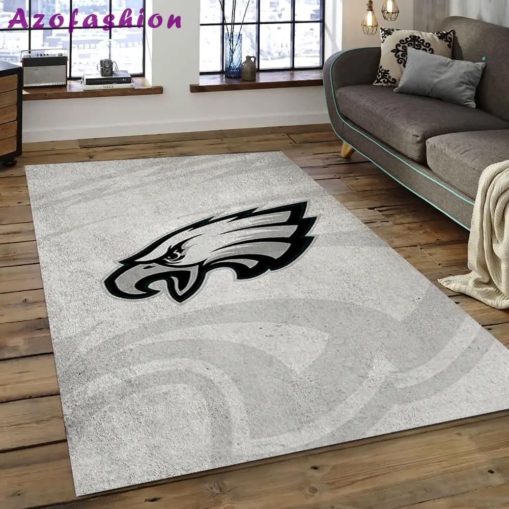 Nfl philadelphia eagles football team logo rectangle area rug pe04 Rectangle Rug